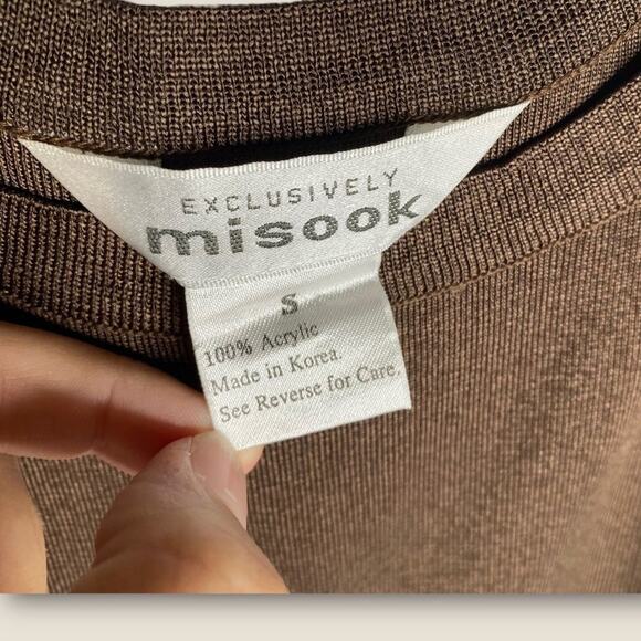 Misook Classic Mahogany Knit Tank top small - Picture 5 of 6